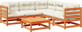 vidaXL Set mobilier de grădină cu perne, 6 piese, lemn masiv de pin