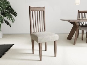 Husa elastica pentru scaun classic fara spatar Culoare bej