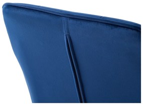 Set de scaune de sufragerie albastru închis cu cotiere 2 buc. tapițat Nolan Square – Unique Furniture