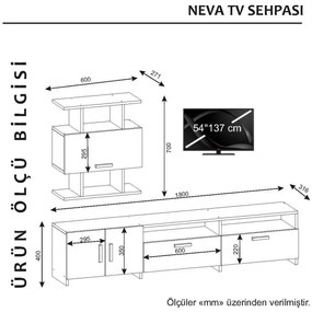 Comodă TV Neva, Alb