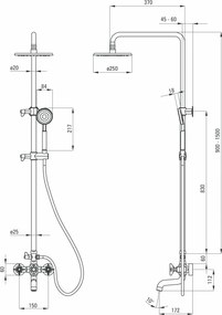 Temisto set de dus cu pipa pentru cada finisaj bronz / antichizat NACM1QT