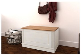 Cufăr alb din lemn de pin 80x45 cm Anita – Støraa