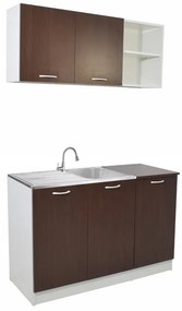 Set Bucatarie Ara, Wenge/Alb, L 120 cm