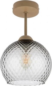 BRILAGI - LED plafonieră aplicată R GLASS 1xE27/60W/230V ø 25 cm bej/gri fumuriu