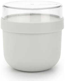 Bol alimentar mic dejun Brabantia Make&Take 1006298, 500+180 ml, Inchidere cu infiletare, FaraBPA, Gri