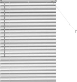 vidaXL Jaluzele venetiene Manual Argintiu 130 x 85 cm Aluminiu