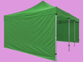 Cort pliabil 6 × 4 m – aluminiu HEXAGON, Verde