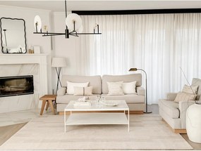 Covor bej din lână 160x240 cm Agnus Brush Lines – Agnella