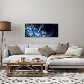 Tablou - Floare albastru închis (120x50 cm)