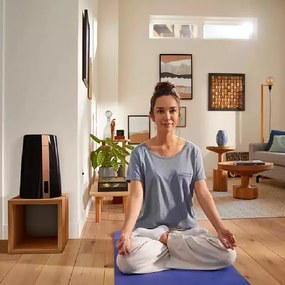 Umidificator Philips HU3918/10, Până la 45 m2, 300 ml/h, 3 l, 3 trepte, Nanocloud, Afișaj LED, Mod de noapte, Negru