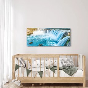 Tablou - Cascada Godafoss (120x50 cm)