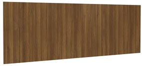 816981 vidaXL Tăblie pat de perete, stejar maro, 240x1,5x80 cm, lemn compozit