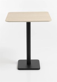 Masa de bar Brest natur/negru 75/75/92 cm