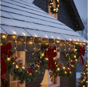 Brilagi - Ghirlandă LED de exterior pentru Crăciun 400xLED/8 funcții 23m IP44 alb cald
