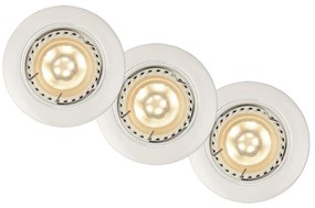 Lucide 11001/15/31 - SET 3x Lampa incastrata LED FOCUS 1xGU10/5W/230V alba