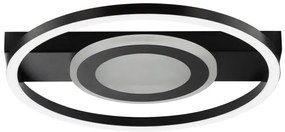 Brilliant MAUREEN plafonier LED RGBW dimmabil 20W/230V 3000-6500K negru + telecomandă