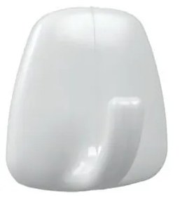 Set 4 cârlige autoadezive din plastic Metaltex John, alb