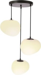 BRILAGI - Lustru suspendat pe cablu PEBBLES 3xE27/40W/230V Ø 42 cm negru