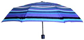 Umbrela MINI manuala, Perletti, Dots - Stripes - Albastru-dungulițe