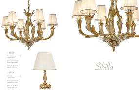 Candelabru 6 brate LUX realizata manual Sibilla