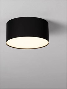 Spot aplicat, Plafoniera LED Luldo negru, 14cm