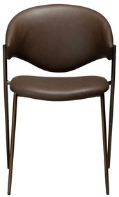 Scaun de dining maro închis din imitație de piele Zone – DAN-FORM Denmark