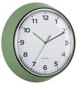 Karlsson 6006GR ceas de perete design verde,diametru 34 cm