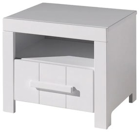 Set Complet Cameră Copii ERIK: Pat 90x200 cm, Dulap cu 2 Uși, Birou, Bibliotecă și Sertar, Alb – Vipack