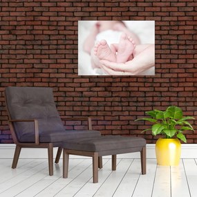 Tablou cu piciorușele de copilaș (70x50 cm)