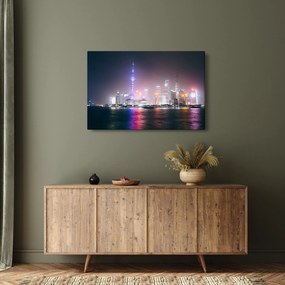 Tabloul Shangai nocturn (90x60 cm)