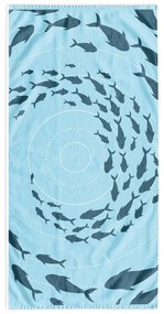 Prosop de plajă albastru 90x180 cm Shoal – DecoKing