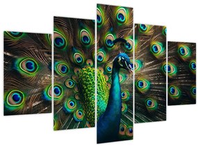 Tablou – Păun (150x105 cm)