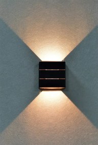 Immax 08520L - Aplica LED de perete pentru exterior LUXLINE, 6W, 230V, 3000K, IP54, negru