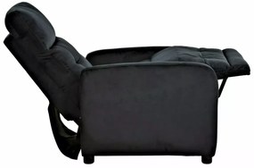 Fotoliu Otus velvet negru Blu19 H100 cm