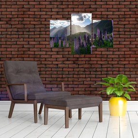 Tablou - scenariu cu flori de Lupin (90x60 cm)