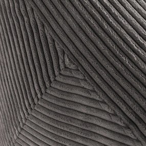 Fotoliu bean bag galben muștar cu tapițerie din catifea reiată Tube – SLOWDOWN