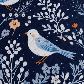 Cuvertura de pat DENIM BIRDS, albastru Dimensiune: 170 x 210 cm