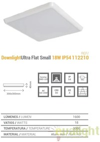 Plafoniera exterior protectie umiditate IP54 Ultra Flat 112210 SU