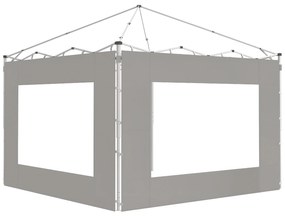 Outsunny Set de 2 laterale de cort, barnum 295x195 cm, Panouri de schimb din material pentru pergolă de 6x3 sau 3x3 m, gri | Aosom Romania