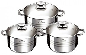 RESIGILAT - Set oale inox cu capac. 6 piese Jumbo Gourmet line blaumann BL 3174