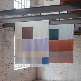 Pătură verde/cărămizie 125x190 cm Brick – Mette Ditmer Denmark
