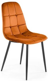 Set 4 scaune K417 velvet cinnamon
