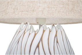 Veioză bej cu abajur textil (înălțime 48 cm) Honduras – Mauro Ferretti