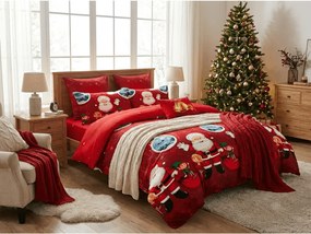 Lenjerie de pat din microfibra SANTALAND rosu Dimensiune lenjerie de pat: 70 x 80 cm | 140 x 200 cm