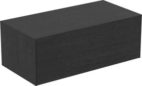 Dulap baza suspendat Ideal Standard Atelier Conca finisaj stejar inchis 1 sertar cu blat 100 cm