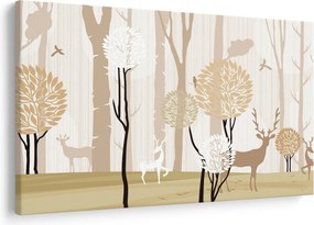 Tablou - Pădure ilustrată (90x60 cm)