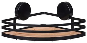 WENKO 24980800-Poliță ALBA 27,3x21 cm negru/maro