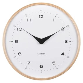 Karlsson 5995WH ceas de perete design alb, dia. 30cm