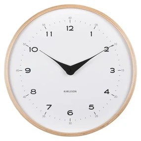 Karlsson 5995WH ceas de perete design alb, dia. 30cm