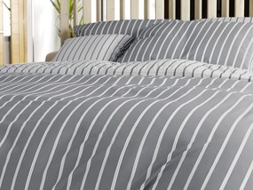 Lenjerie de pat din bumbac Caprivi gri hotelova capsă Dimensiune lenjerie de pat: 70 x 90 cm | 140 x 200 cm